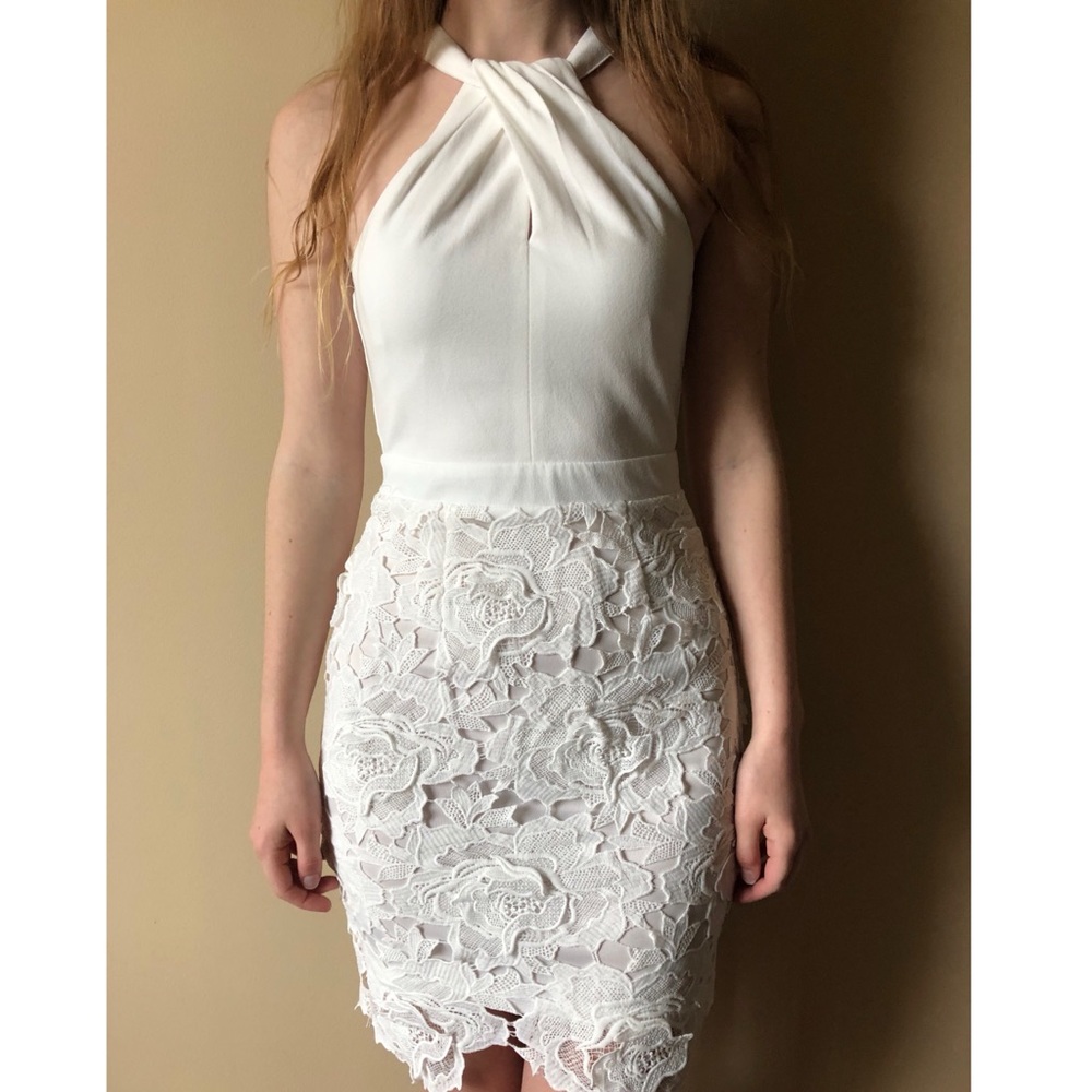 White lace dress